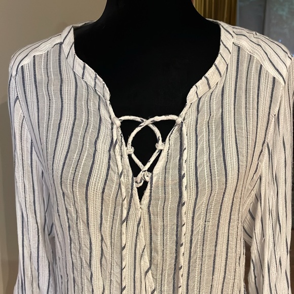 Vintage America casual faux wrap blouse (L) - Picture 8 of 8